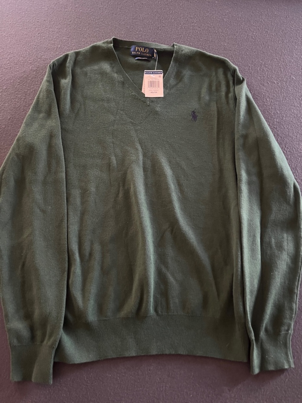 Polo by Ralph Lauren Women's V-Neck Sweater - Dark Green